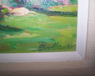 SIGNATURE OF BECKMANN PAINTING