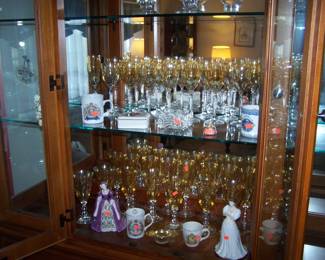 STEMWARE & MISC. IN THE CHINA CABINET