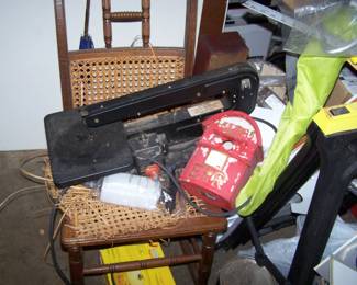 OLD CANED ROCKER & JIG SAW