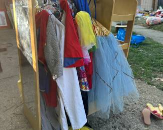Halloween costume options for children, including genuine vintage ballerina costumes from professional dancer. Knights, dragons, superman, batman, princess dresses...