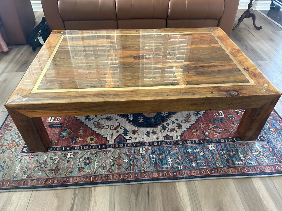 Vintage, heavy duty, coffee table  60x40x16