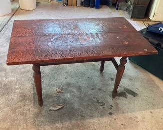 short antique table