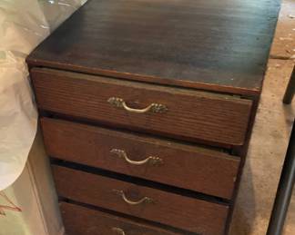 small wooden drawer set