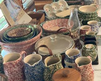 spatter ware Pottery...Lots of it