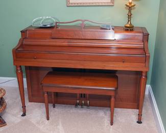 Small piano in good condition, its a Wurlitzer!