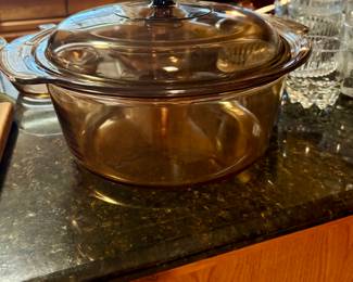 Amber Corningware