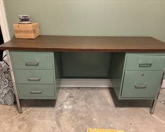 Vintage metal desk
