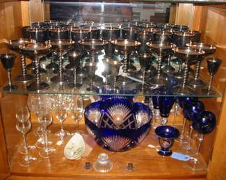 Bohemian glass bowls