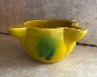 Spanish Glazed Mortar Bowl