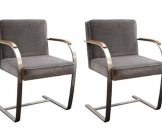 MIES VAN DER ROHE FOR KNOLL 'BRNO' CHAIRS / 8 Available 