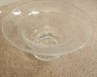 Bubble glass bowl