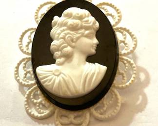 Vintage Plastic Cameo
