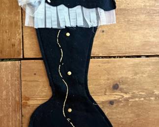 Holiday Victorian Shoe Stocking for Stuffing
