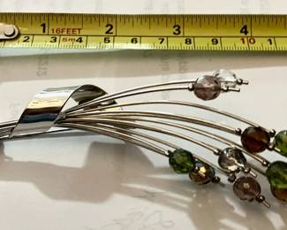 Silver Tone 5" Spray Pin