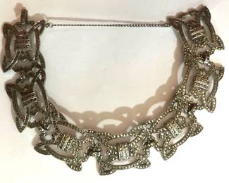 Early Rhinestone Bracelet with Safety Clasp
