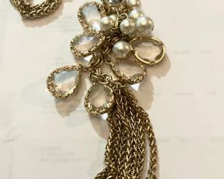 Gold Tone Chain Necklace signed WHBM

