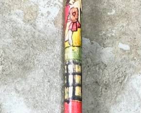 Decorated Walking Stick
