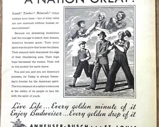 Sensible ANHEUSER-BUSCH Advertisement C- 1920's
