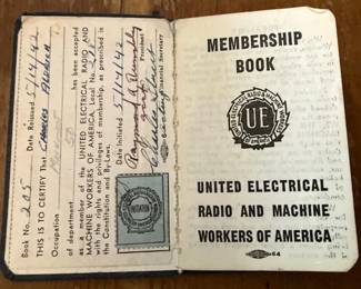 Membership Book "United Electrical Radio & Machine Workers of America 942"
