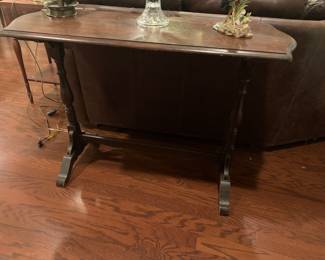 Solid wood side table