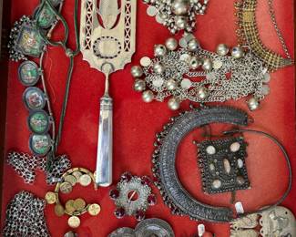 Ethnic silver jewelry