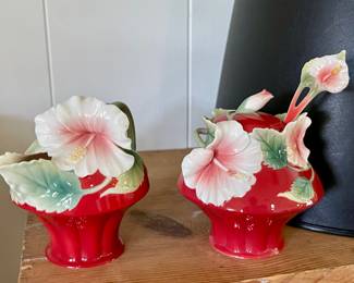 Vintage Franz Island Beauty Sugar/Creamer