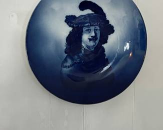 Delft Rembrandt Self Portrait Plate Dresden Germany