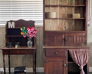 Antique Cupboard, Antique Small Hutch