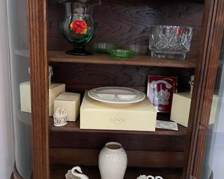 Lenox Noah’s Ark Children’s Plate and Cups, Lenox Vase & Swans