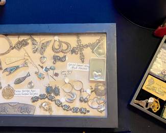 Antique Denmark Silverplate Repousse Embossed Pocket Comb and Case, James Avery Jewelry-some retired, Sterling Silver