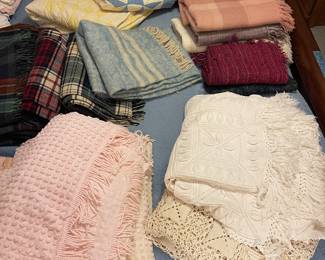 Vintage Crocheted Items, Blankets