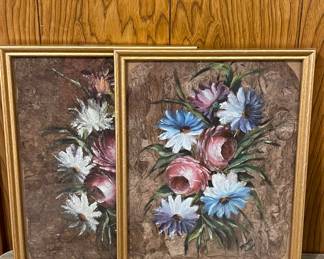 Original Floral Paintings by Raymundo Rodrigues 