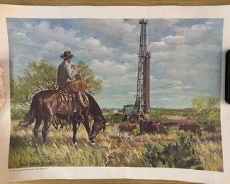 Pete Sublett & Co Oil Patch Art Series Print by Mark Storm