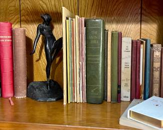 1920’s Frankart Nymph with Frog Bookend