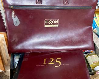 Vintage Exxon Briefcase, Exxon Book