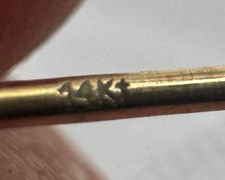 14K Gold with Cameo Earrings