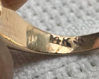 14K Gold with Pink Sapphires Ring