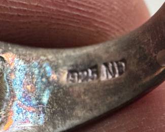 Sterling Silver with Black Onyx Face Ring