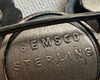 Sterling Silver WWII Military Air Force Wings Badge