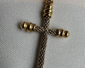 14K Gold Cross Pendant