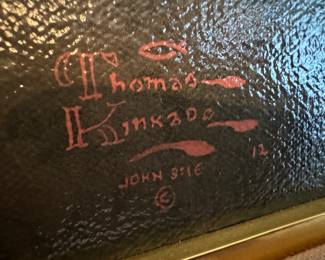 Framed Original Lithograph "A Peaceful Time", Places in the Heart 2 signed by Thomas Kinkade