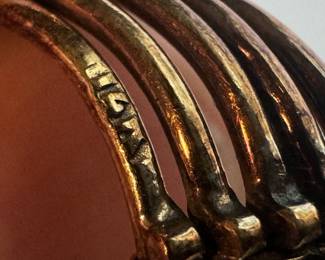 14K Gold Multiple Black Onyx Ring