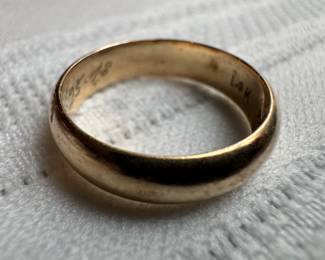 14K Gold Wedding Band