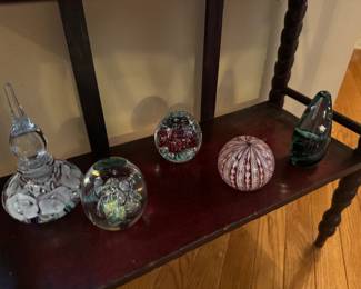 Large Collection of Murano Glass Paperweights
