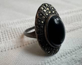Sterling Silver with Black Onyx Ring