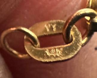 14K Gold & Pearl Necklace