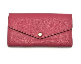 Louis Vuitton Monogram Empreinte Portefeuille Sarah Wallet - Authentic