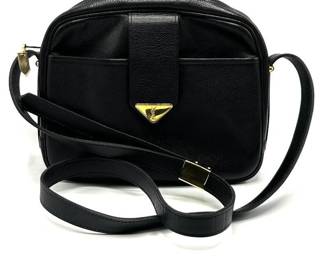 Yves Saint Laurent Black Leather Crossbody Bag - Authentic