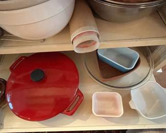 Kitchen Cupboard Baking & Cooking Dishes & Etc..