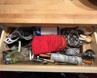 Kitchen Drawer full of Misc. Kitchen Utensils